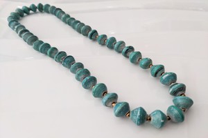 Short necklace with paper beads "Banda" - Also suitable for children from PEARLS OF AFRICA