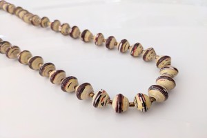 Short necklace with paper beads "Banda" - Also suitable for children from PEARLS OF AFRICA