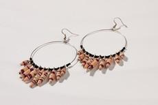 Creole earrings with paper pearls "Happy Madiba" via PEARLS OF AFRICA