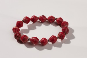 Paper bead bracelet "Africa 1 Row" from PEARLS OF AFRICA