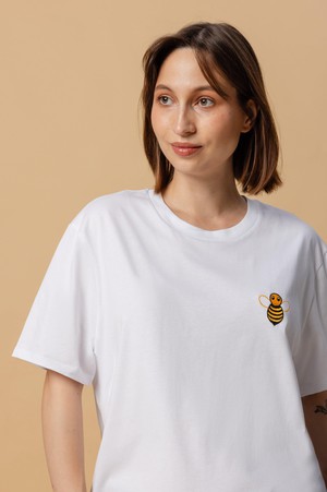 Embroidered Bee T-Shirt Unisex from Pitod