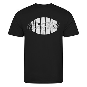 VGAINS Recycled Cool Training Tee Mens - Black from Plant Faced Clothing