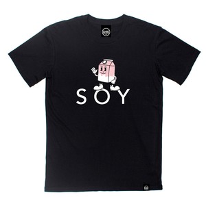 SOY Cartoon Tee - Black T-Shirt from Plant Faced Clothing