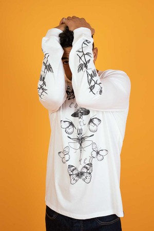 Connected - Long Sleeve - White from Plant Faced Clothing