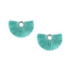 Fan Earrings Turquoise - Beautiful, Handmade and Fairtrade via Quetzal Artisan