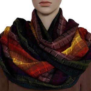 Sunset Rainbow Shawl - Mayan Design - Beautiful & Fairtrade from Quetzal Artisan