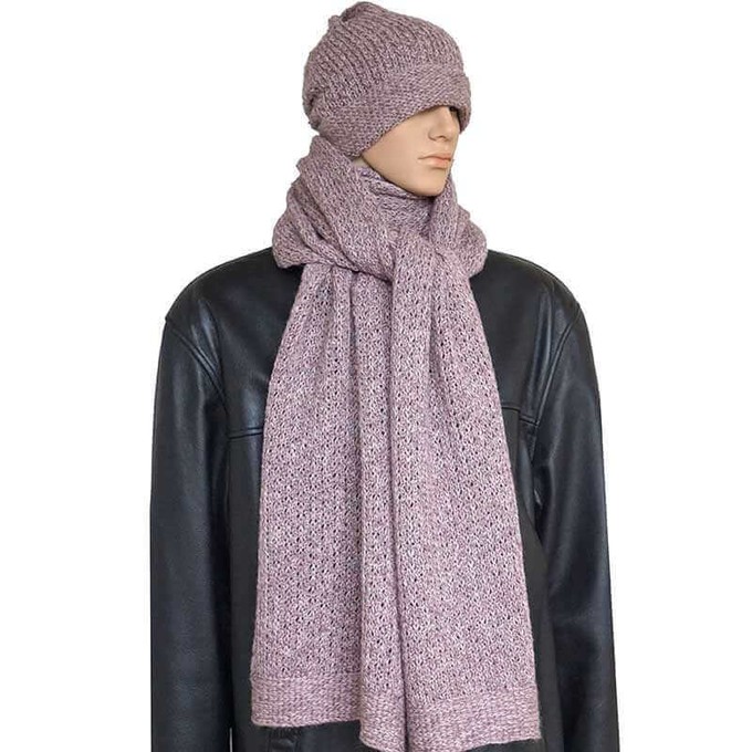 Scarf and Hat Seashell - For Men - Fashionable, Soft & Warm from Quetzal Artisan