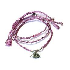 Bracelet Lavender - 3 strands - Beautiful and Fairtrade via Quetzal Artisan