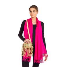 Shawl Pink - Natural Dyes - Stylish, Ecofriendly & Fairtrade via Quetzal Artisan