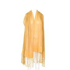 Shawl Yellow Ochre - Beautiful, Fairtrade and Sustainable via Quetzal Artisan