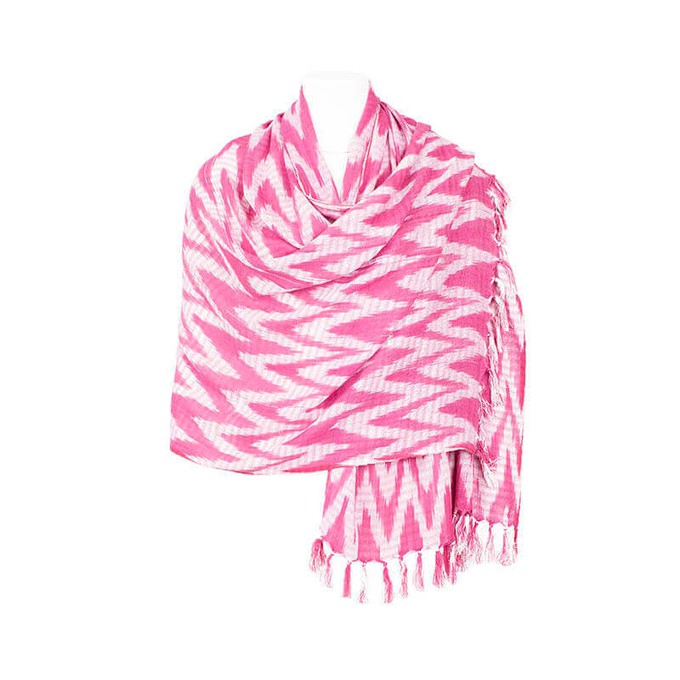 Shawl Pink Waves - Fashionable, Ecofriendly and Fair trade from Quetzal Artisan