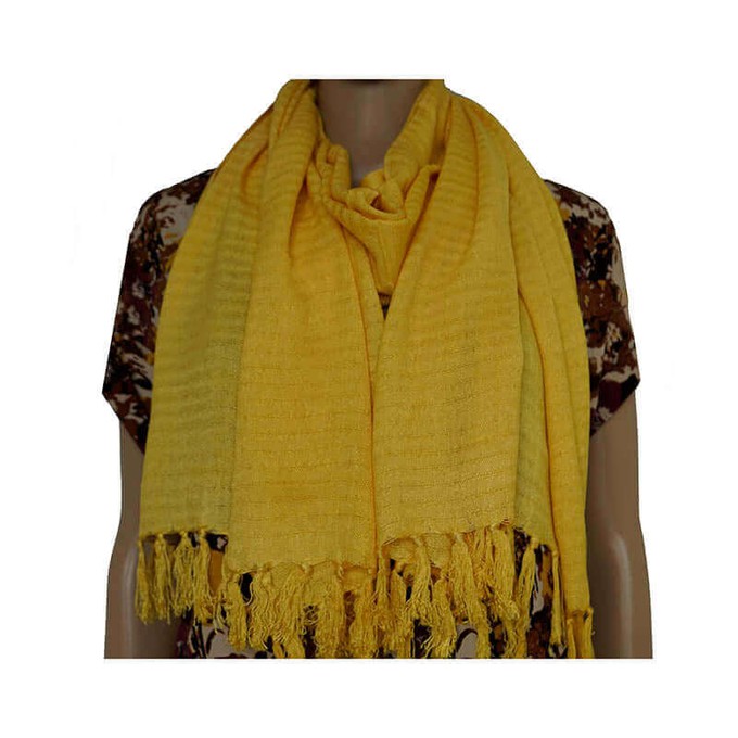 Shawl Yellow - Natural Dyes - Beautiful and Ecofriendly from Quetzal Artisan