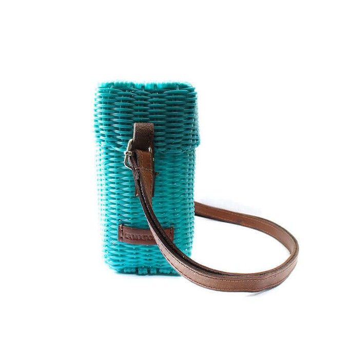 Small Bag Turquoise - Recycled Plastic - Trendy & Fairtrade from Quetzal Artisan