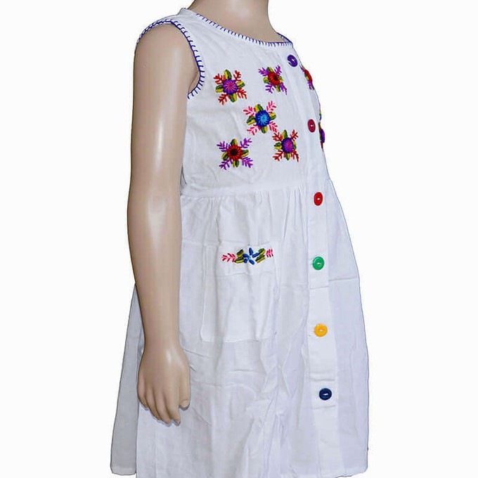 Cotton Dress Blue Ivy 8 - Age 2-3 - Lovely and Fairtrade from Quetzal Artisan