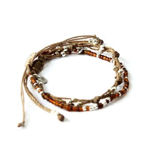 Bracelet Brown Smile - 2 strands - Beautiful and Fairtrade from Quetzal Artisan