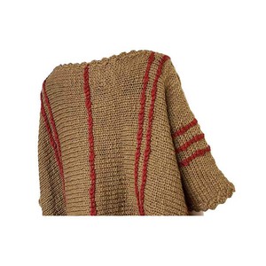 Poncho Ochre Coral - Handwoven - Eco Wool - Beautiful and Stylish from Quetzal Artisan