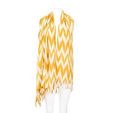 Shawl Golden Yellow Waves - Stylish, Ecofriendly & Fairtrade via Quetzal Artisan