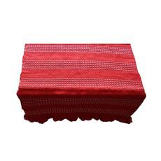 Table Runner Red Strawberry - Cotton - 68" x 17" - Fairtrade via Quetzal Artisan