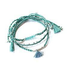Bracelet Turquoise - 3 strands - Beautiful & Fairtrade via Quetzal Artisan
