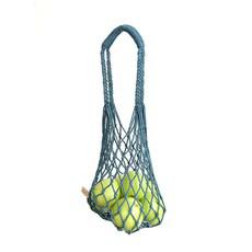 Net Bag Indigo - Macrame Bag Natural Dyed - Ecofriendly & Fair via Quetzal Artisan