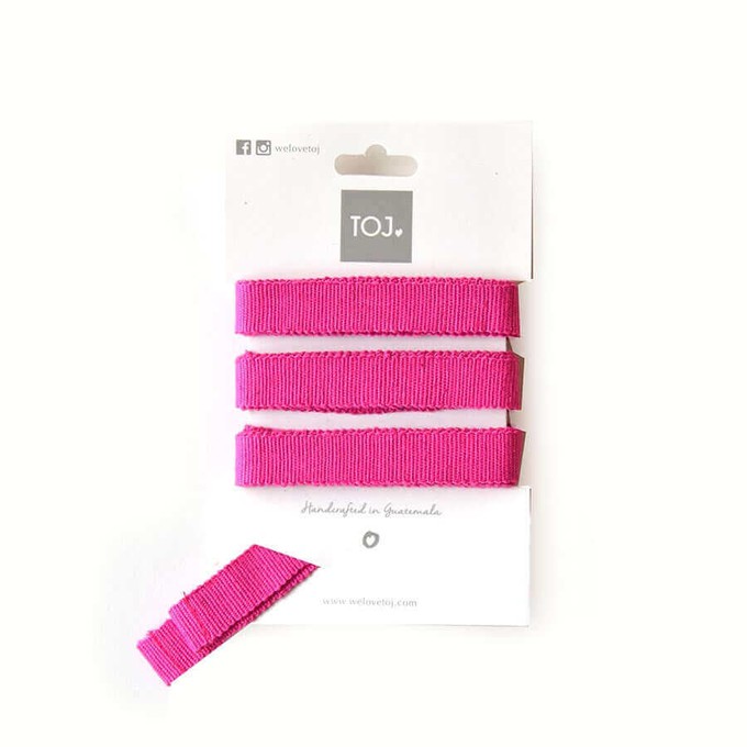 Pink Sandals - Cotton Straps - Beads Accessory - Fairtrade from Quetzal Artisan