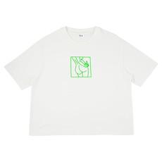 CROP MIDDLE FINGER T-SHIRT via RAIZ