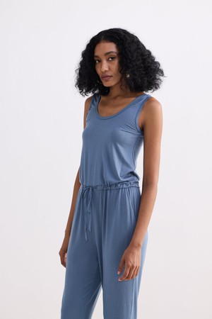 Relaxed Drawstring Jumpsuit in Blue from Reistor