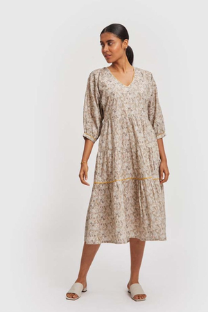 Kimono Sleeve Midi Dress from Reistor