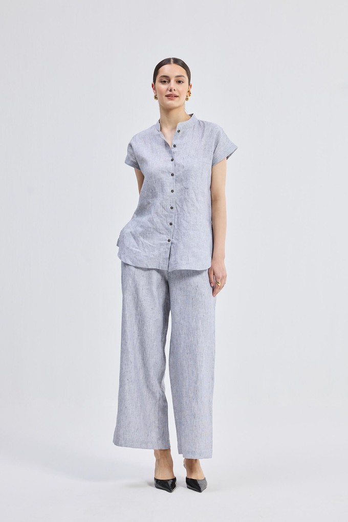 Relaxed-fit Shirt in Linen Stripes from Reistor