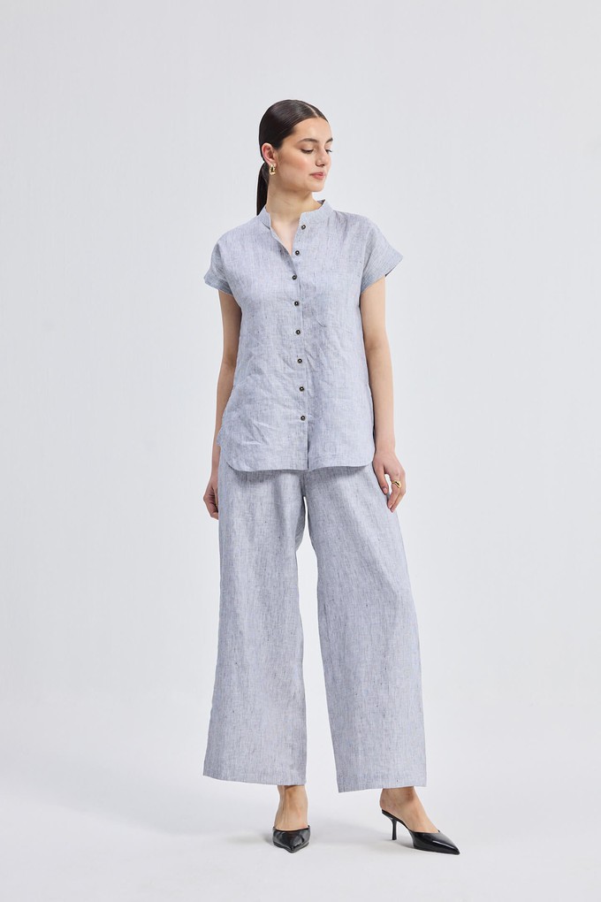 Relaxed-fit Shirt in Linen Stripes from Reistor