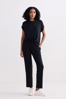 Relaxed Tee Set in Black via Reistor