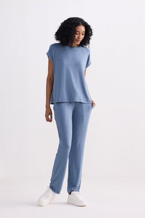 Wide Leg Pant in Blue from Reistor