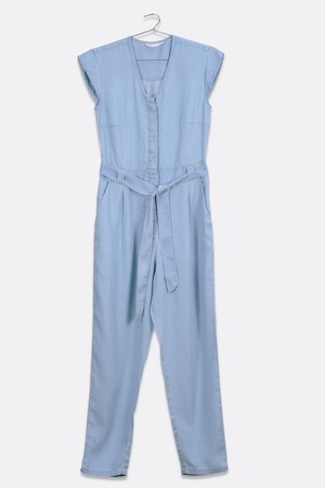 Evening Chai Jumpsuit in Blue Denim from Reistor