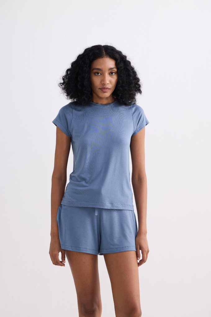 Essential Short Sleeve Tee in Blue from Reistor