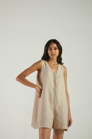 Romp and Play Romper In Sand Beige from Reistor