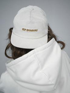 Cream Unconstructed Snapback via Rip Bananas