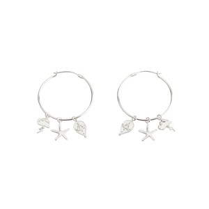 Multi Charm Hoop Earrings from Rize