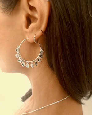 Peepal Leaf Hoops from Rize