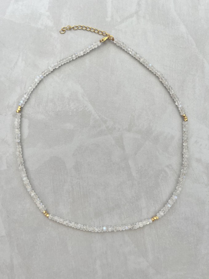 Rainbow Moonstone Necklace from Rize