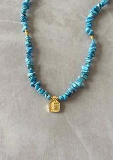 Turquoise Goddess Necklace via Rize