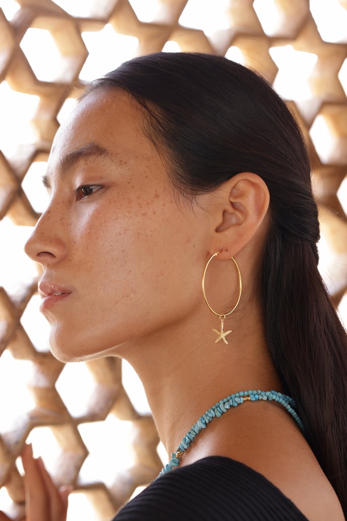 Multi Charm Hoop Earrings from Rize