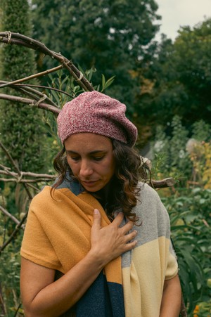 Womens Wool Beret | Red Marl from ROVE