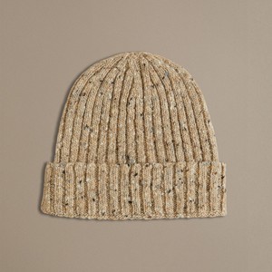 Unisex Donegal Beanie | Oatmeal from ROVE