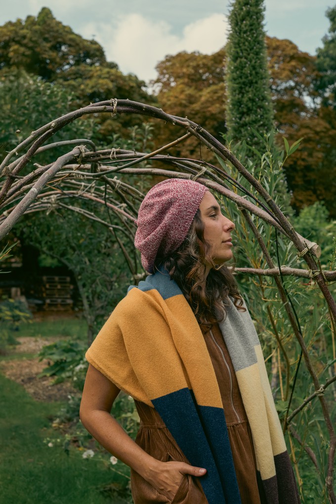 Womens Wool Beret | Red Marl from ROVE