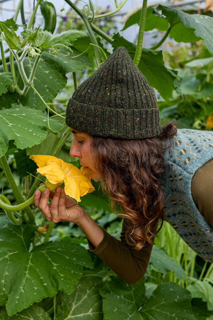 Unisex Donegal Beanie | Dark Green from ROVE