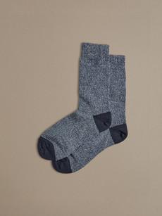 Fine Merino Wool Socks | Denim Blue via ROVE