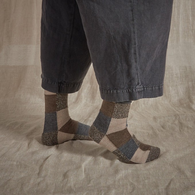 Fine Merino Wool Socks | Earth Patchwork from ROVE