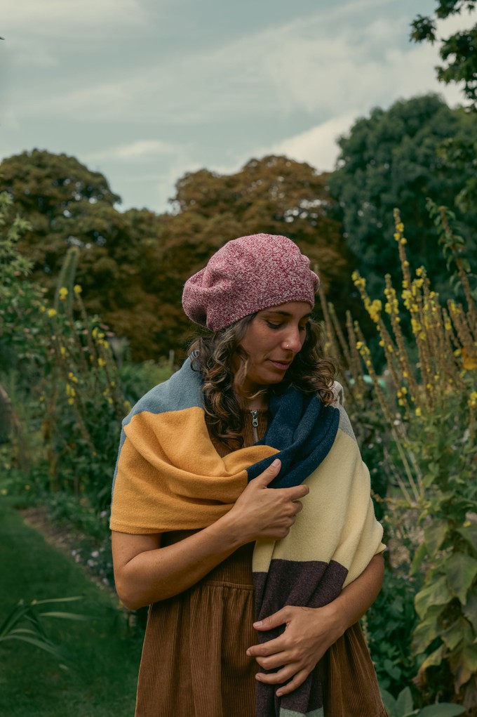 Womens Wool Beret | Red Marl from ROVE