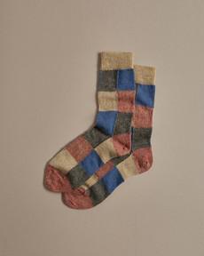 Fine Merino Wool Socks | Colour Patchwork via ROVE