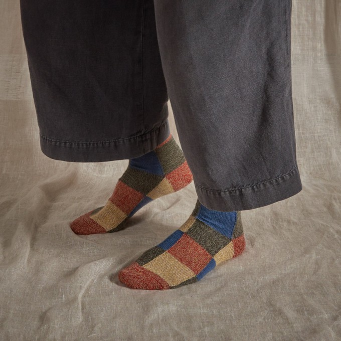 Fine Merino Wool Socks | Colour Patchwork from ROVE